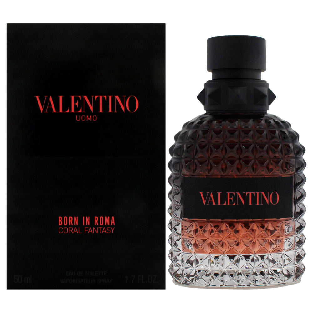 Valentino Uomo Born In Roma Coral Fantasy edt bottle front for daily wear confidence