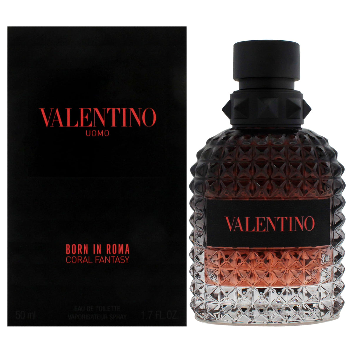 Valentino Uomo Born In Roma Coral Fantasy edt bottle front for daily wear confidence