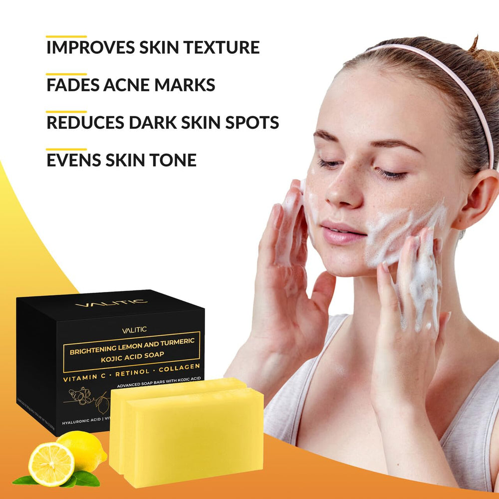 VALITIC soap bar closeup shows texture and gentle cleansing potential