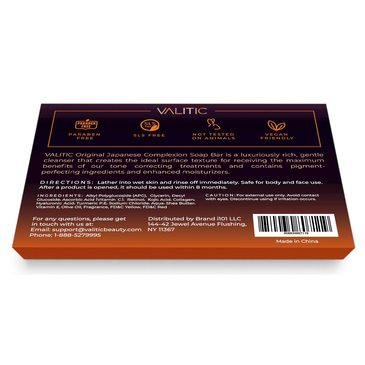 Valitic Kojic Soap Bar hands application for gentle cleansing
