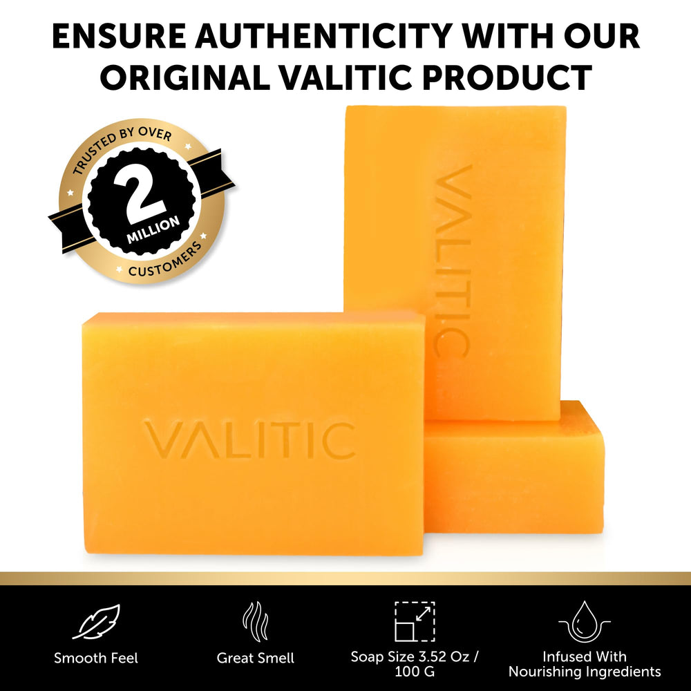 VALITIC Kojic Soap on elbow/knee area demonstrates deep cleansing capability
