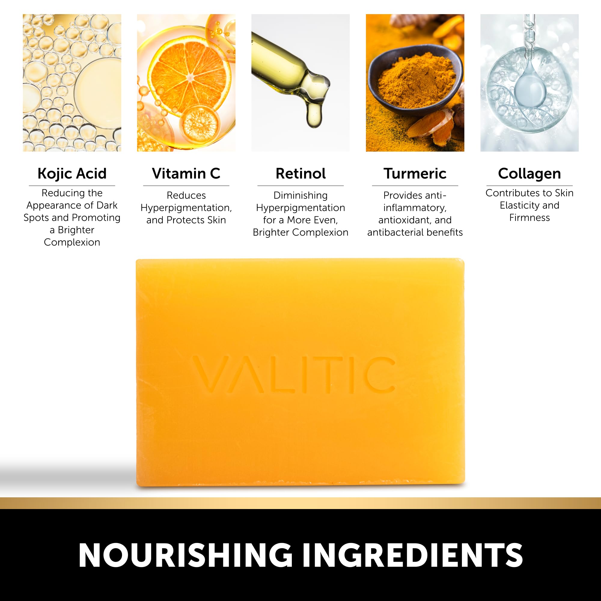 VALITIC Soap lather action shot emphasizing gentle cleansing and aroma.