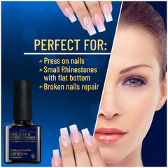 VALITIC strong nail glue quick-dry action in use