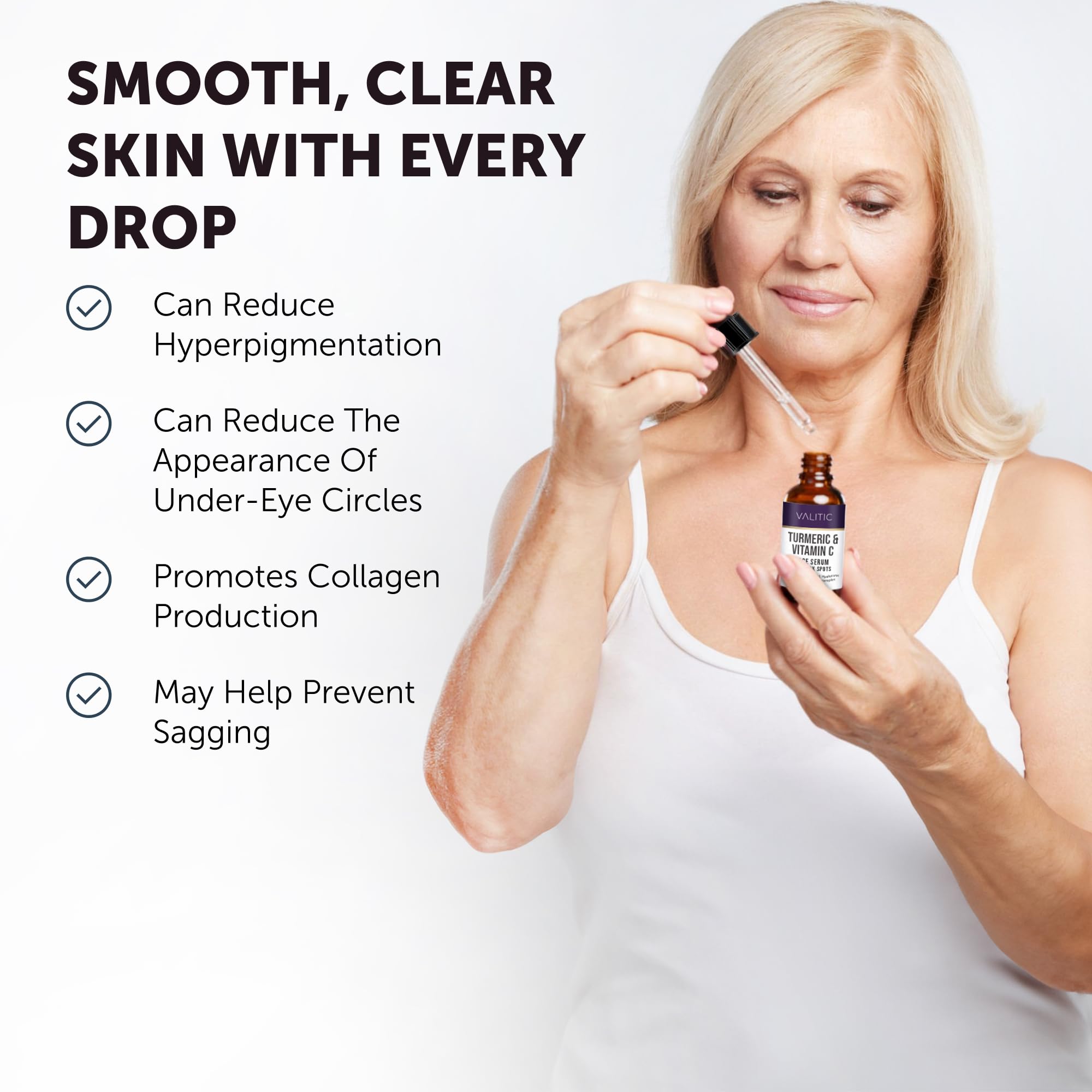VALITIC Vitamin C Serum turmeric oil image hints at antioxidant-rich formula for radiant glow