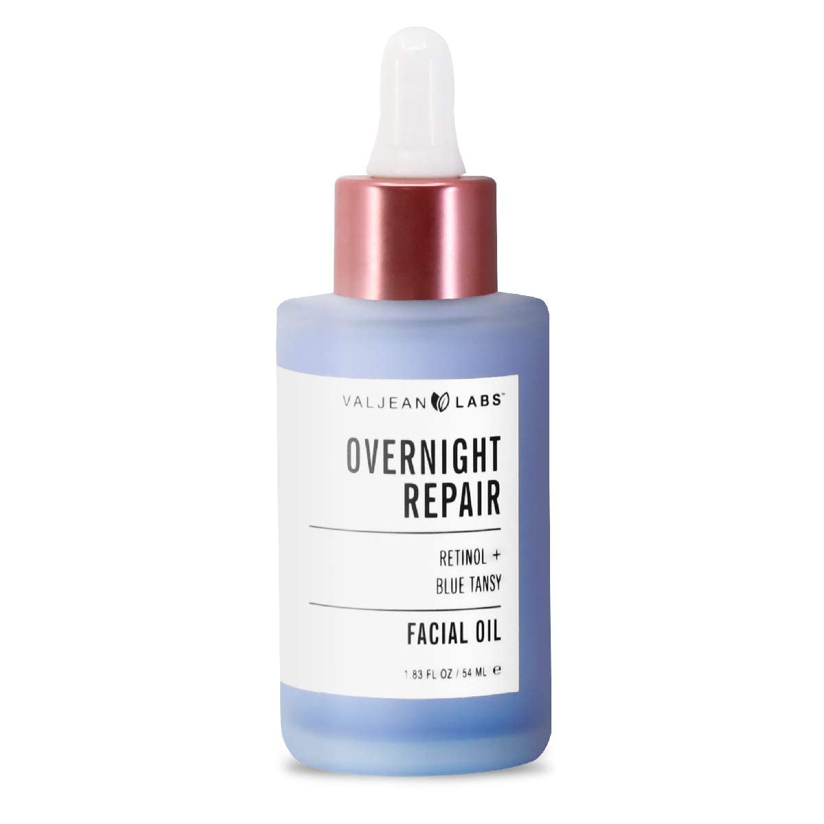 VALJEAN LABS 1.83 oz bottle shown for nightly routine.