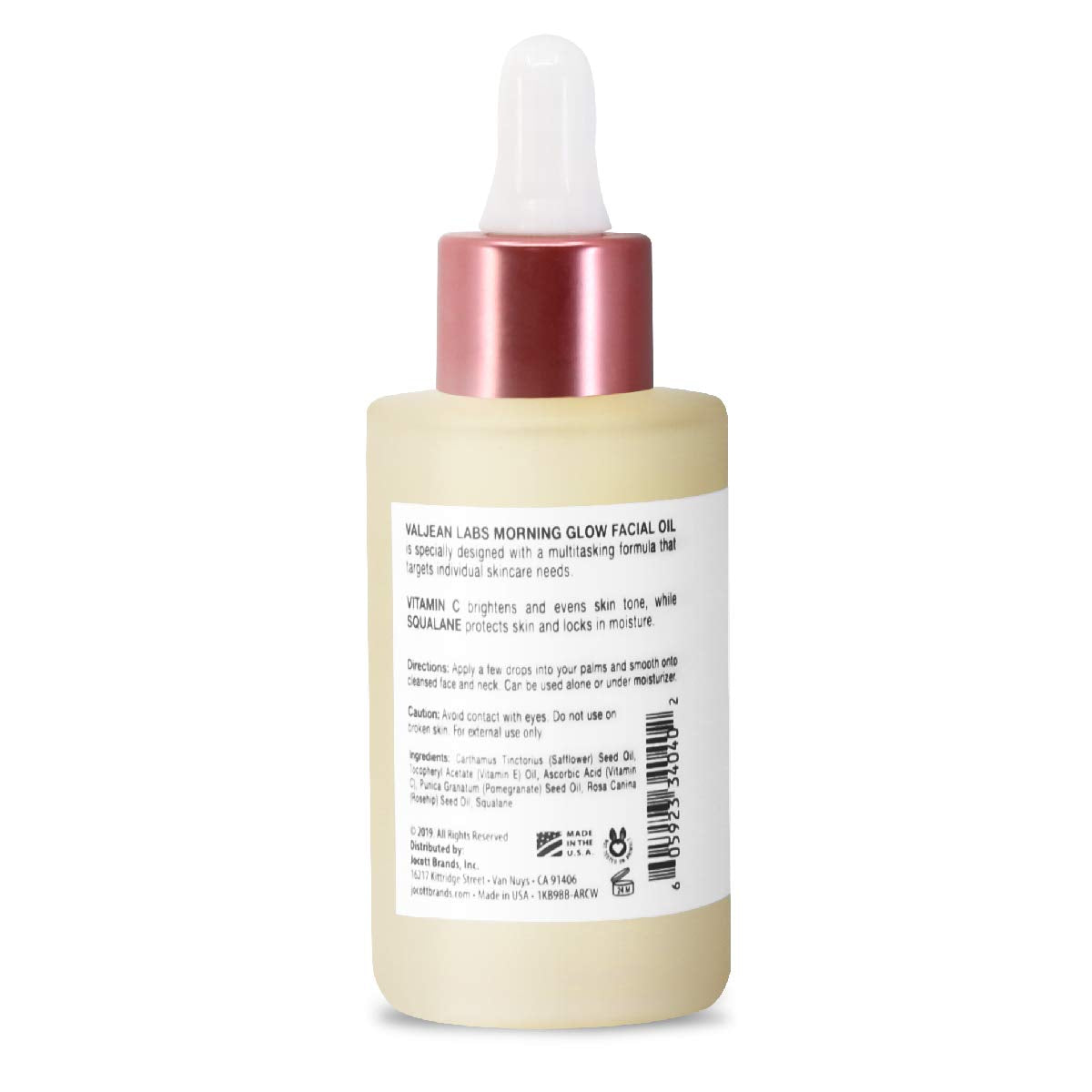 VALJEAN LABS Morning Glow Oil dropper ready for precise morning application