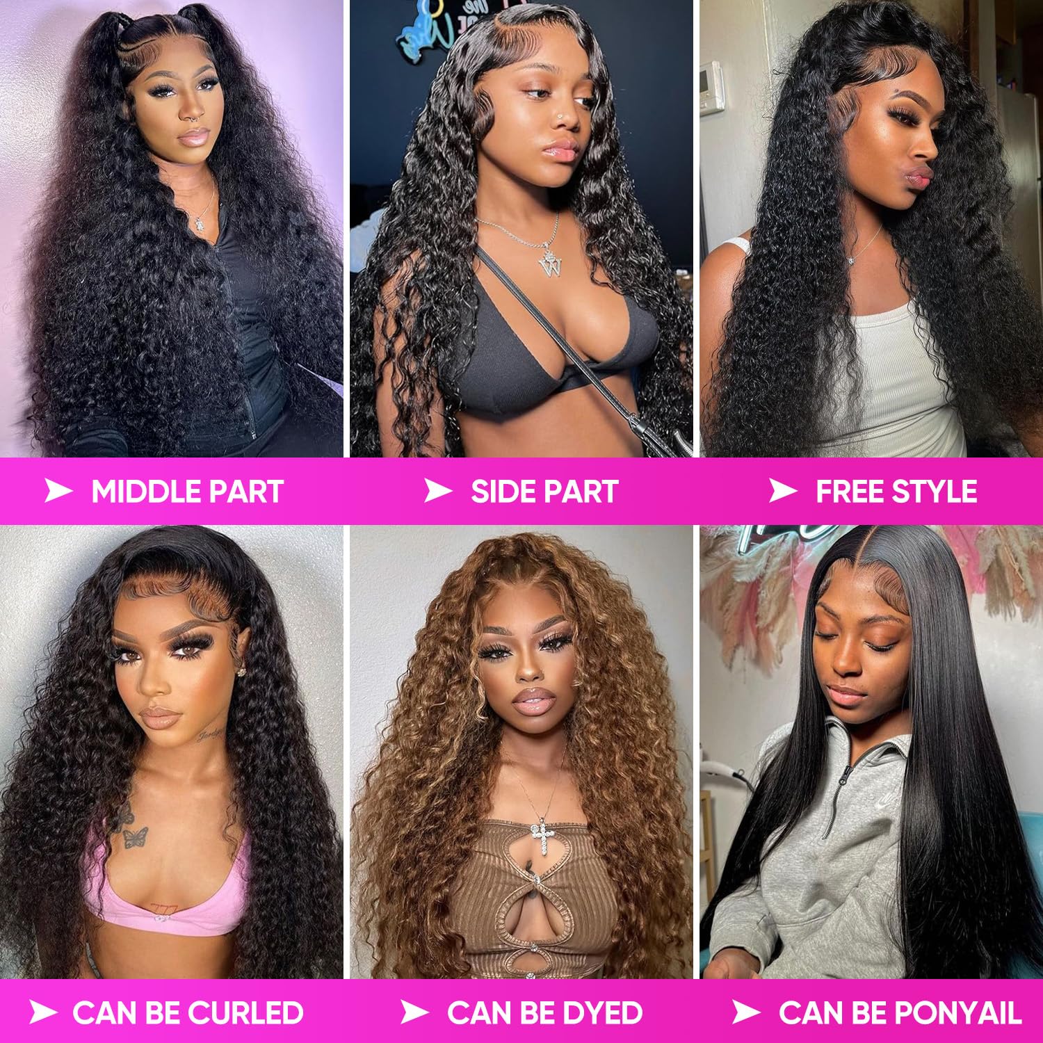 Vamzee wet and wavy frontal wig true-to-length texture for easy styling