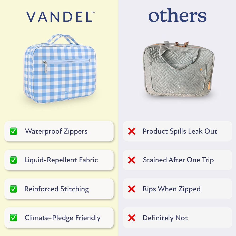 VANDEL easy-clean surface makes post-trip cleanup quick and simple