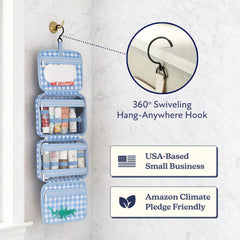 VANDEL waterproof zipper and fabric protect contents from leaks and spills