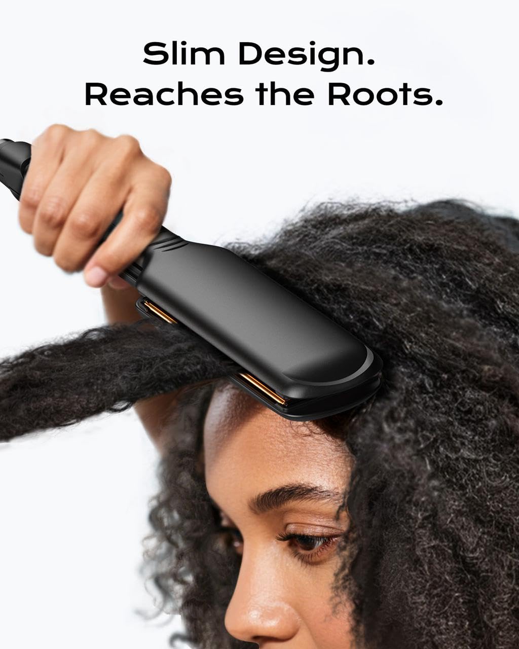 Vanessa Pro travel-ready flat iron with compact cord wrap