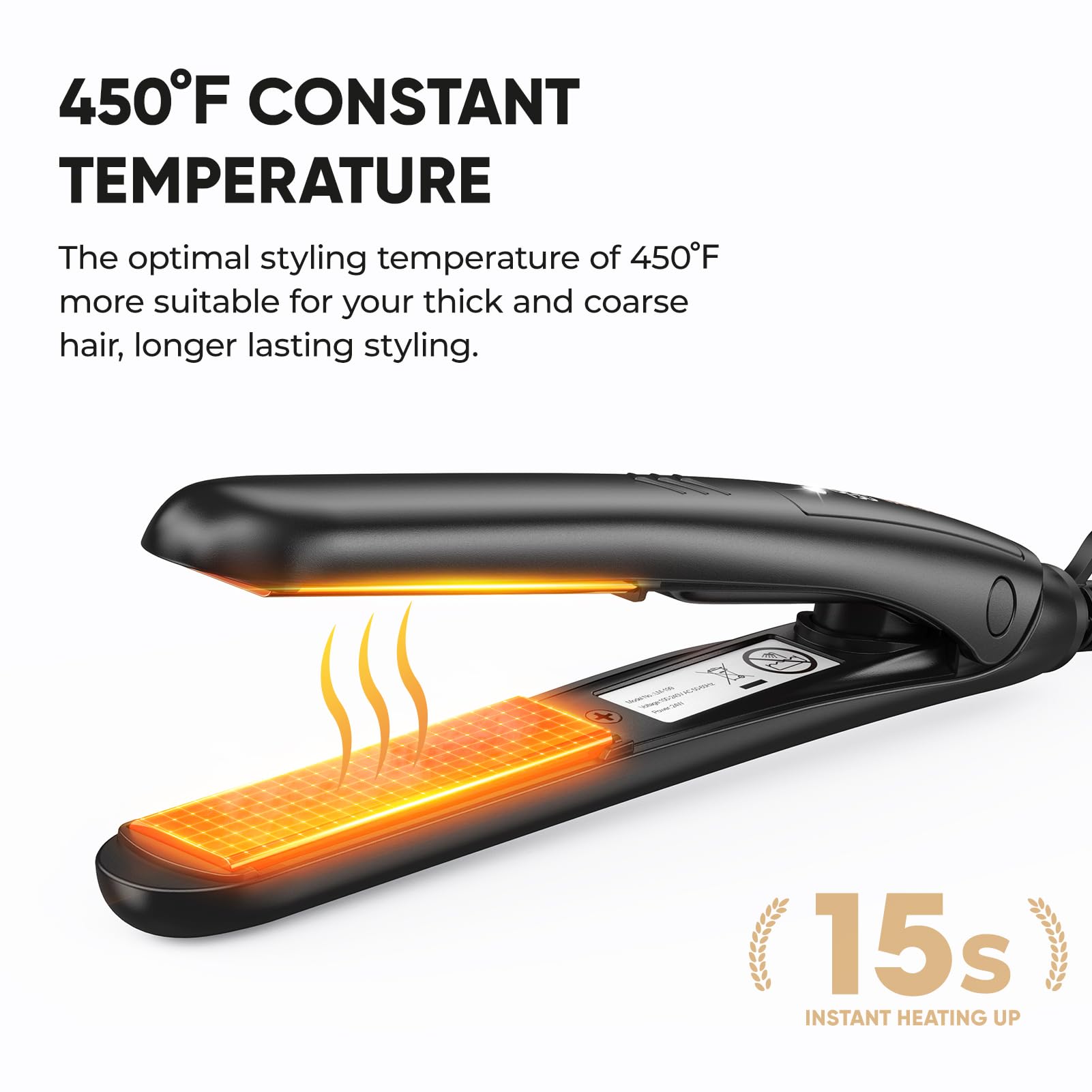 VANESSA PRO mini flat iron durable build ensures travel-friendly longevity.