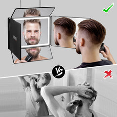 Vanexiss 360-degree view enables easy DIY haircut from every angle.