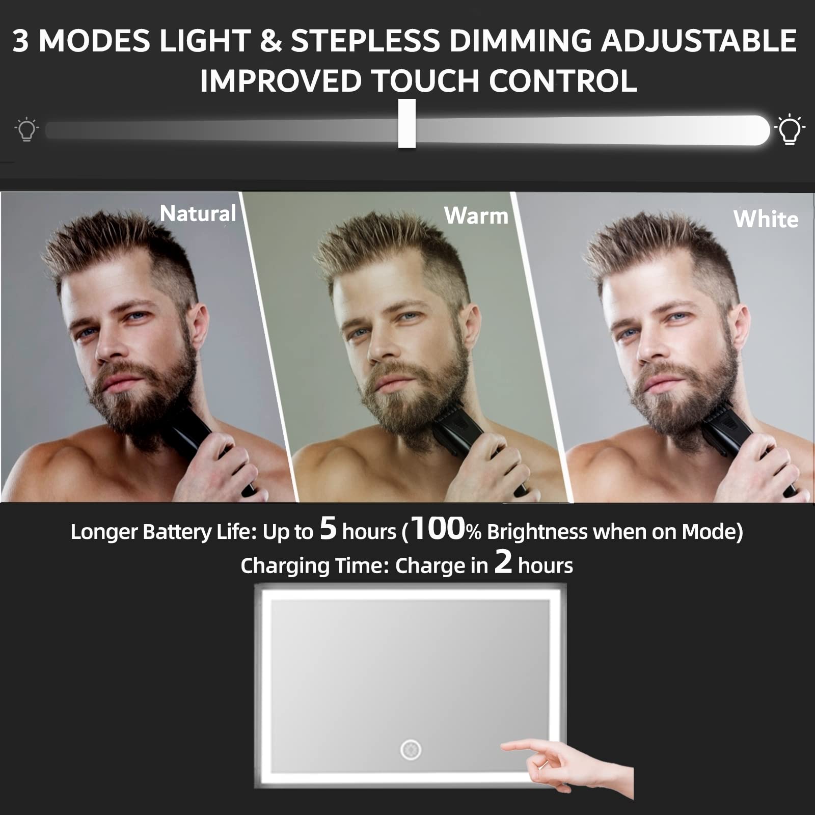Vanexiss dimmable LED lights adjust for flawless lighting conditions.