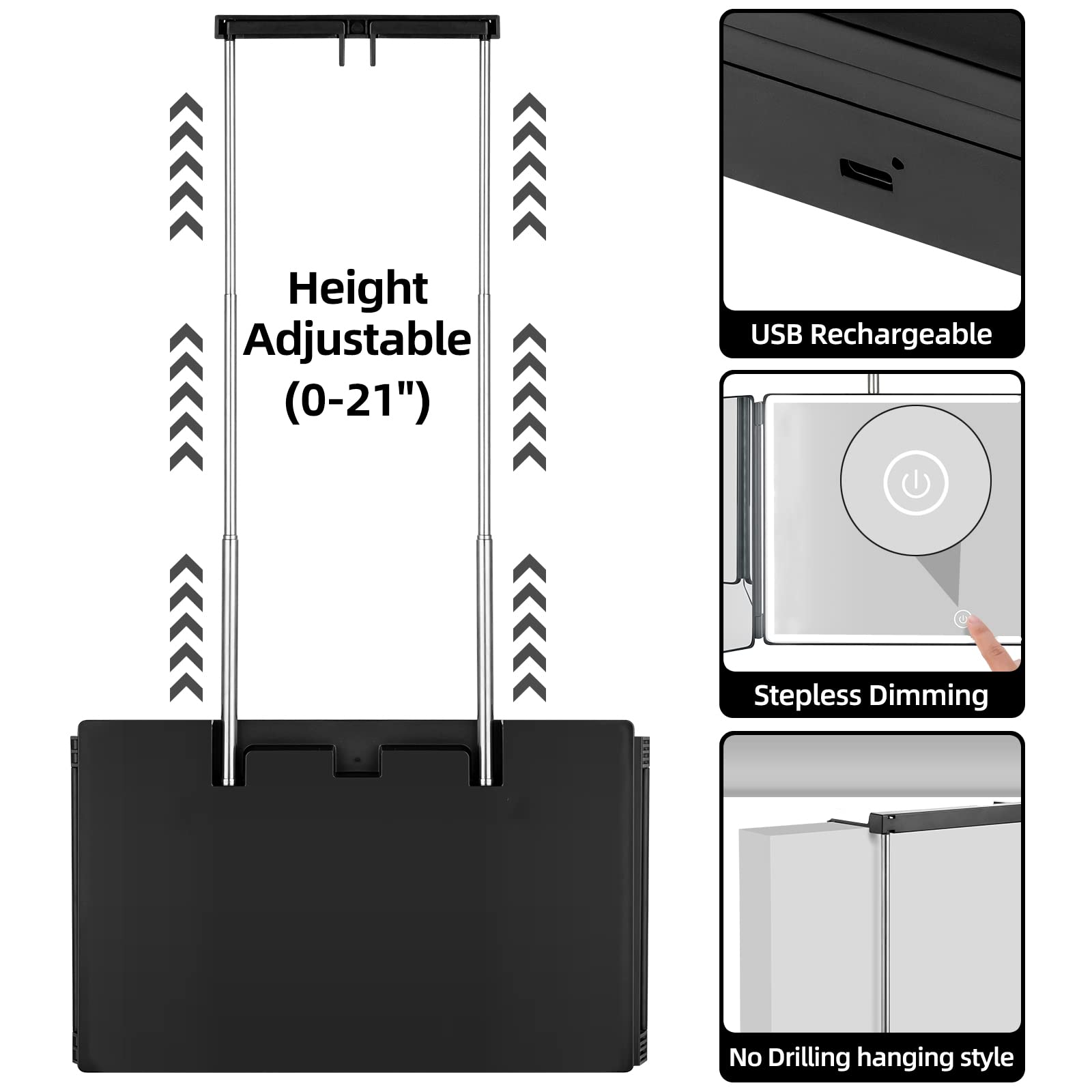 Vanexiss portable travel bag keeps mirror secure on the go.