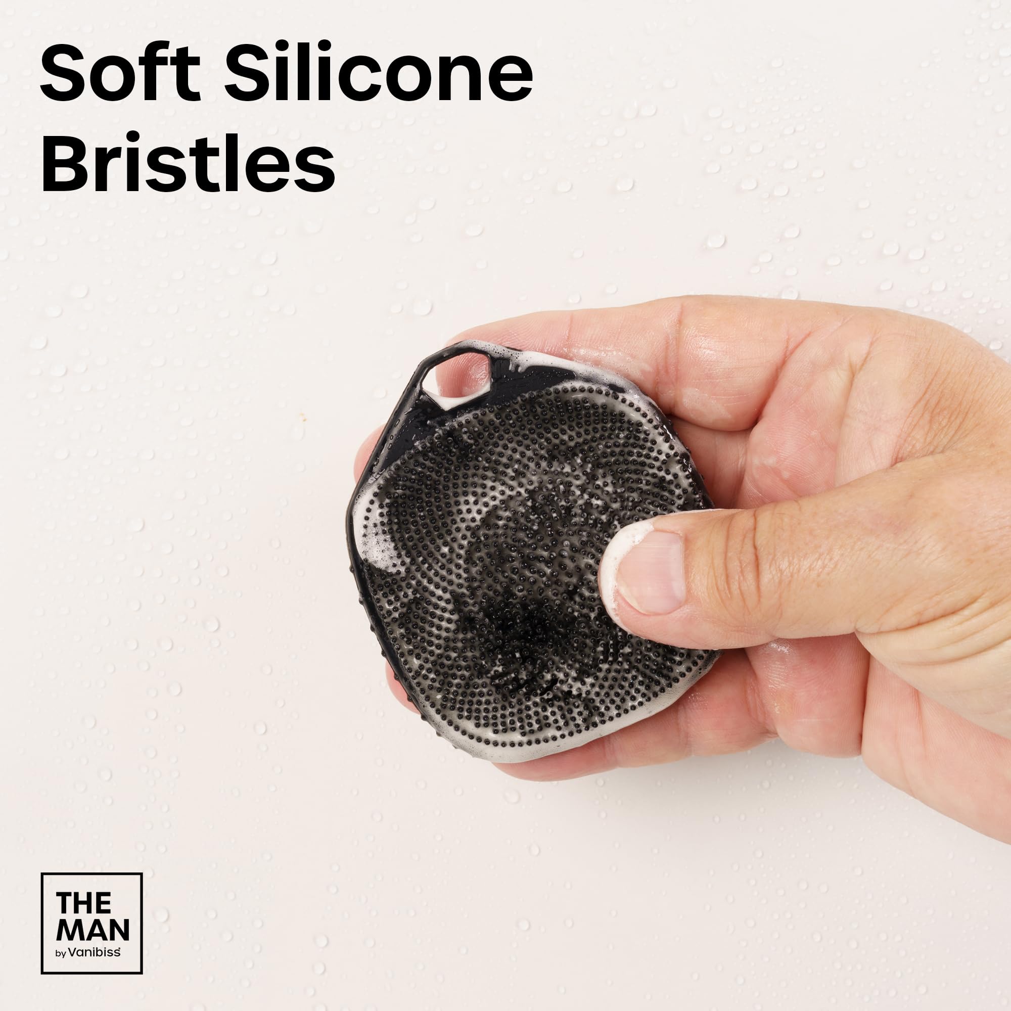 Vanibiss The Man Face Scrubber-100-silicone is hygienic and easy to clean.
