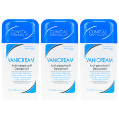 Vanicream Anti-Perspirant 3-pack front view offers fragrance-free daily protection