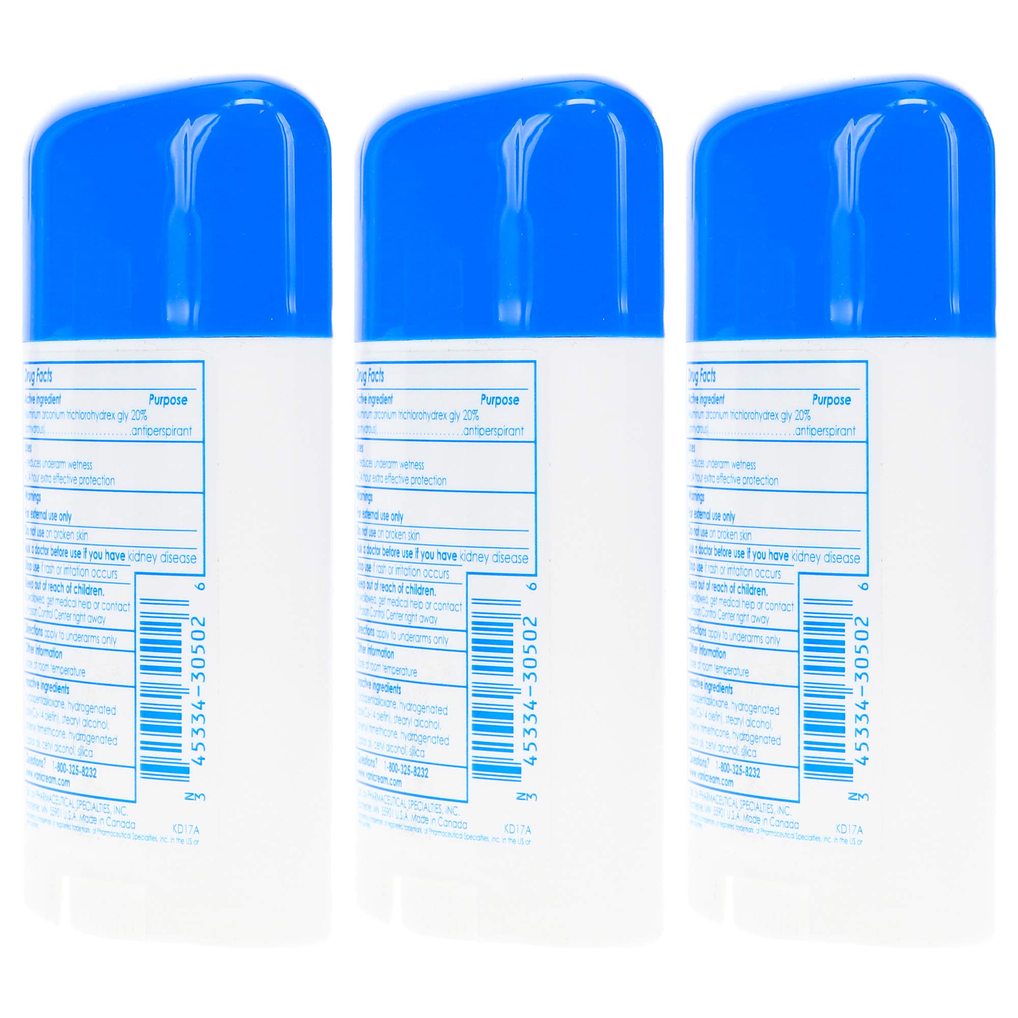 Vanicream 3-pack packaging on shelf communicates value and accessibility