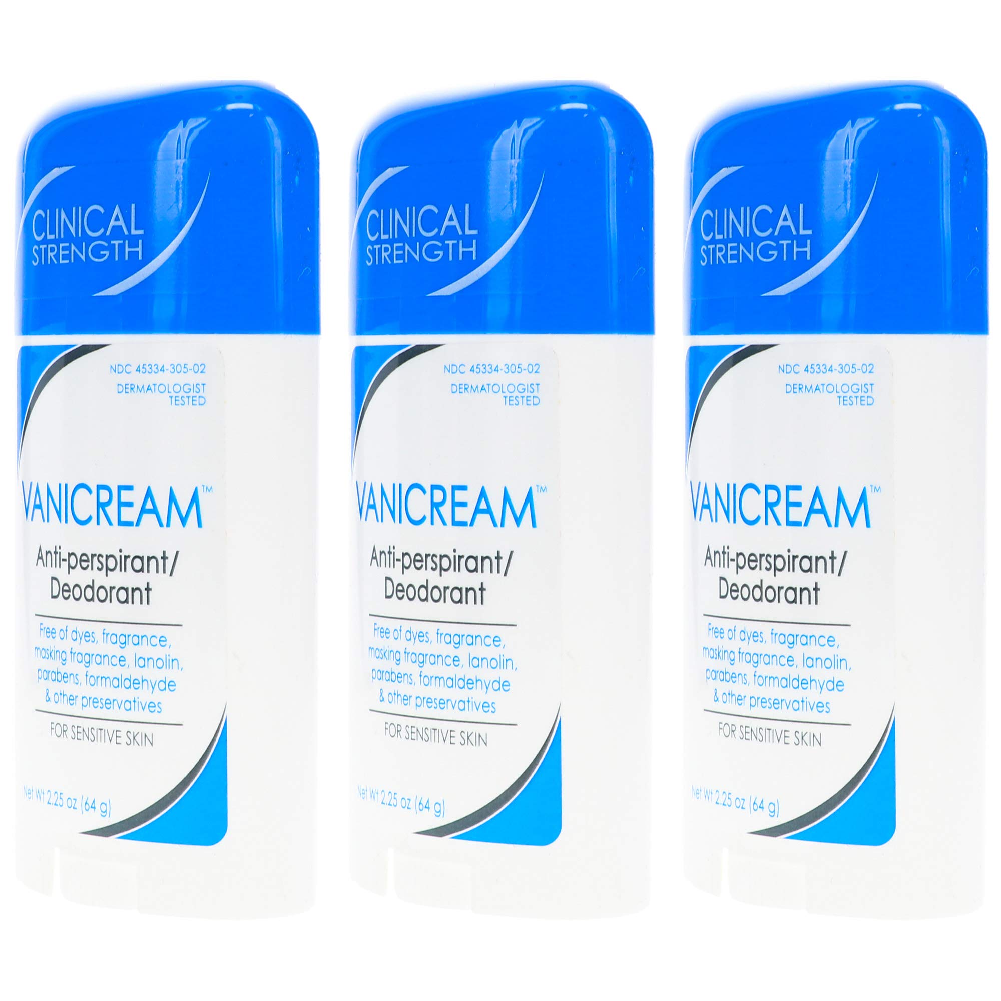 Vanicream Anti-Perspirant stick during application shows smooth glide for dry feel