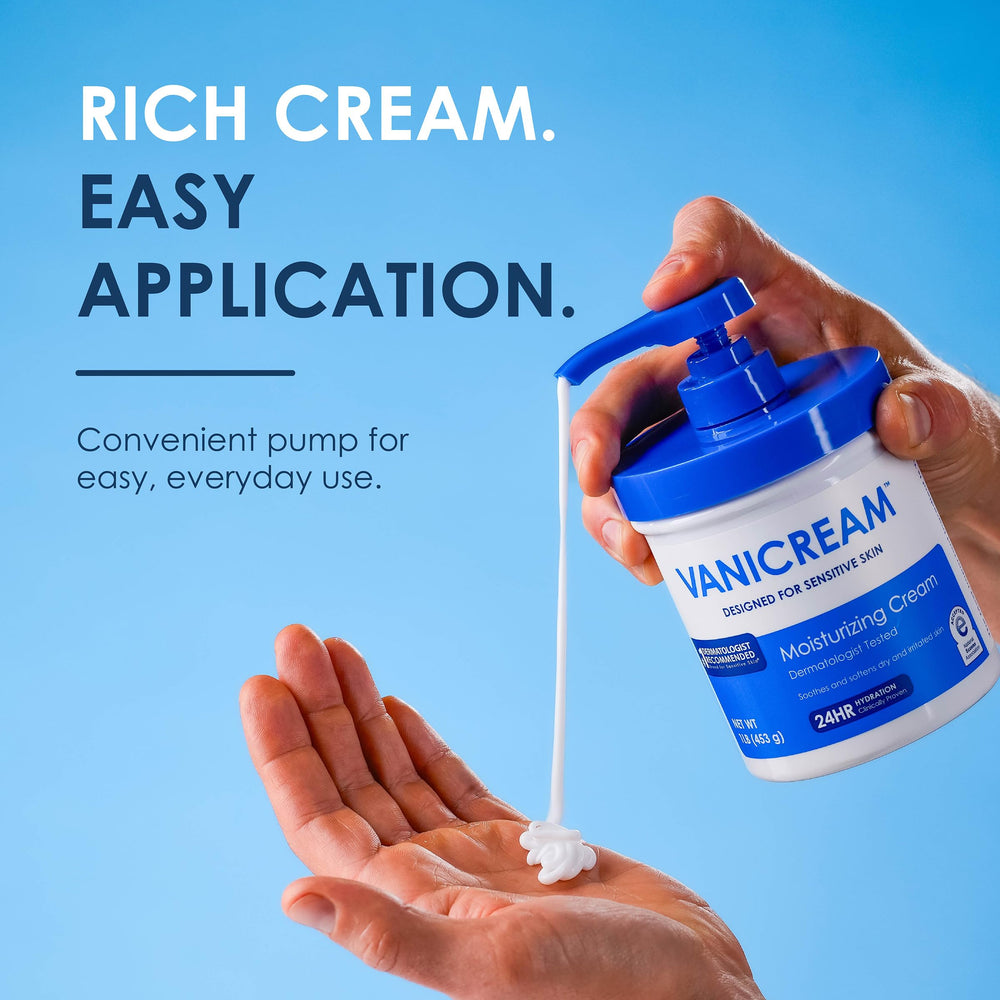 Before and after on feet and elbows showing Vanicream improving rough, dry skin