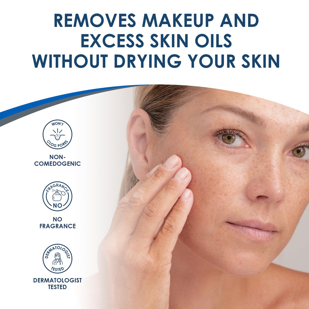 Vanicream label closeup shows fragrance-free formula and pH-balanced cleansing for sensitive skin.