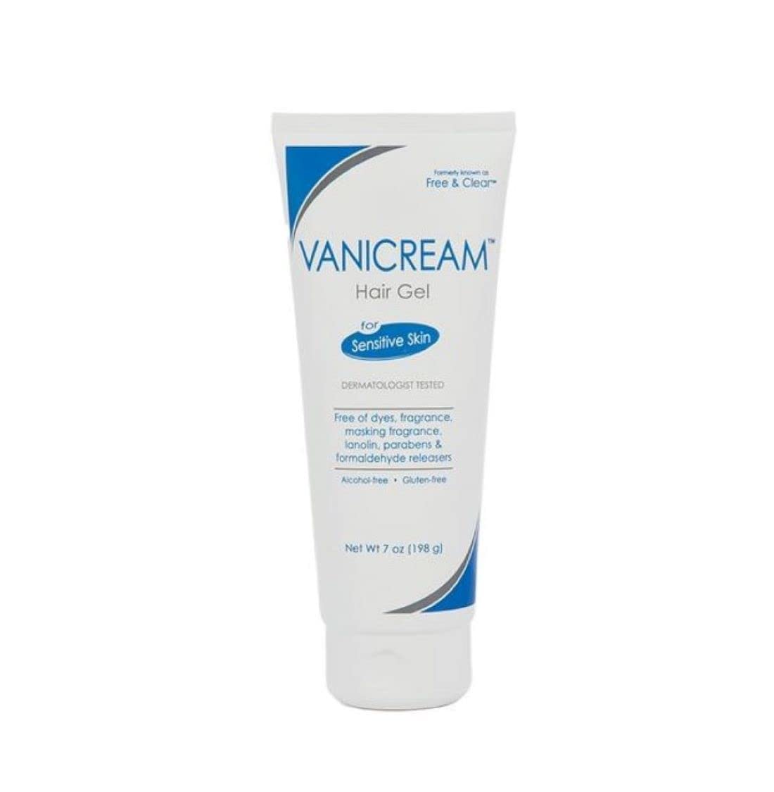 Vanicream Hair Styling Gel bottle demonstrates fragrance-free hold for sensitive skin.