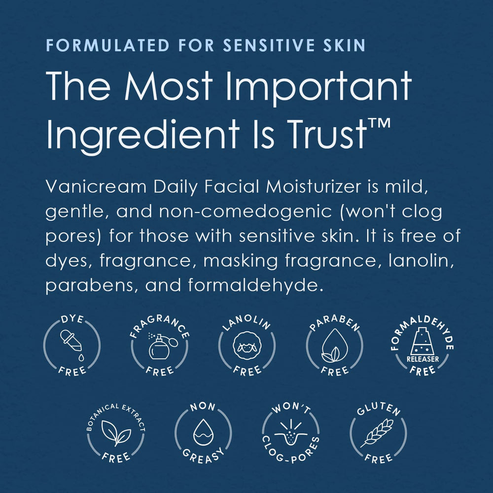 Vanicream non-comedogenic cream close-up demonstrates skin-friendly, pore-friendly hydration.
