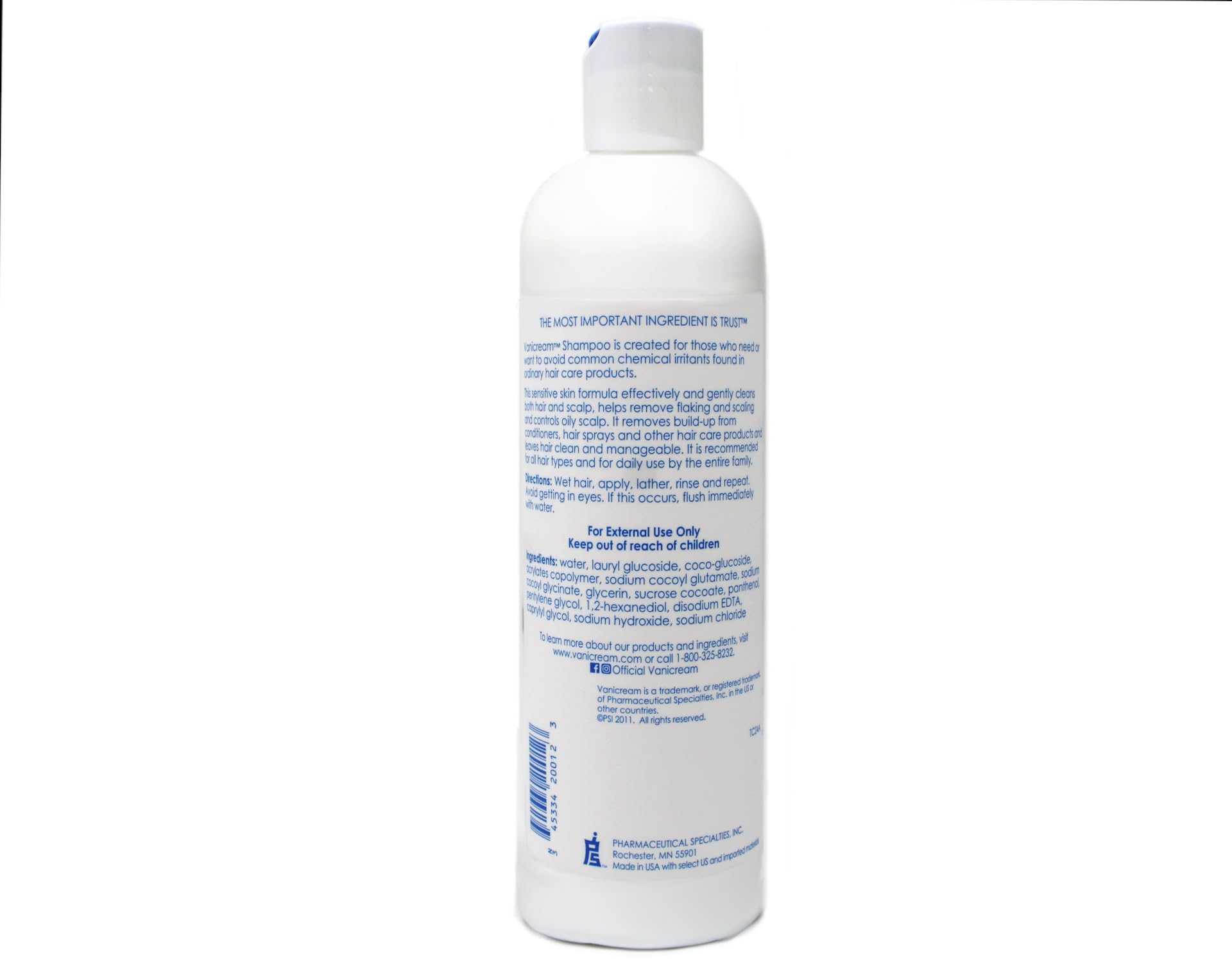Vanicream Shampoo after-wash hair looks soft and manageable.