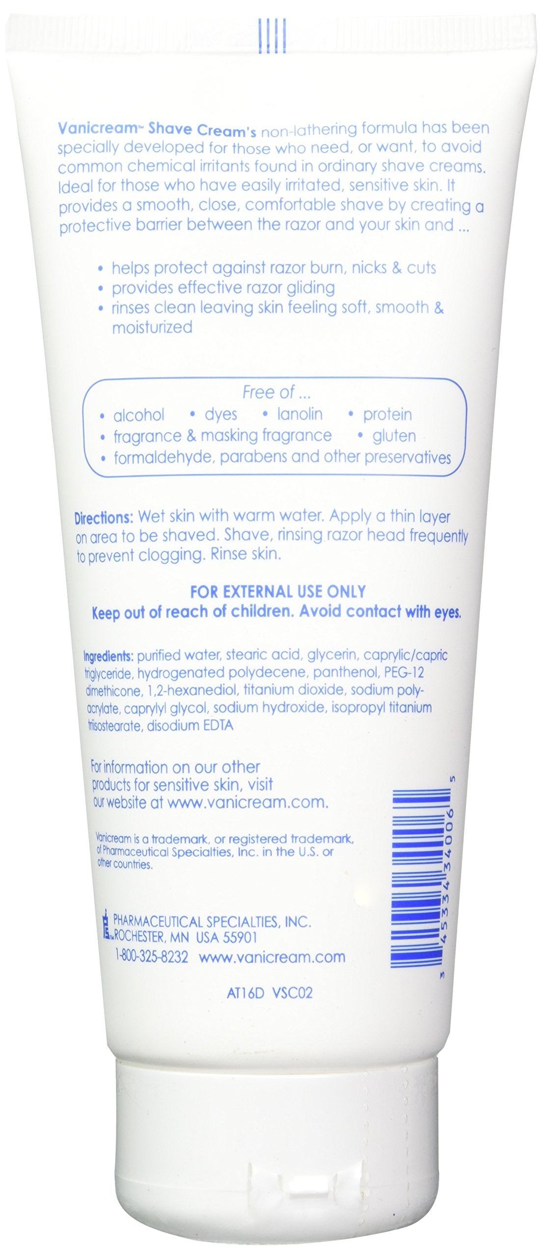 Vanicream shave cream for sensitive skin two-pack setup shows the duo for daily moisturizing and shaving