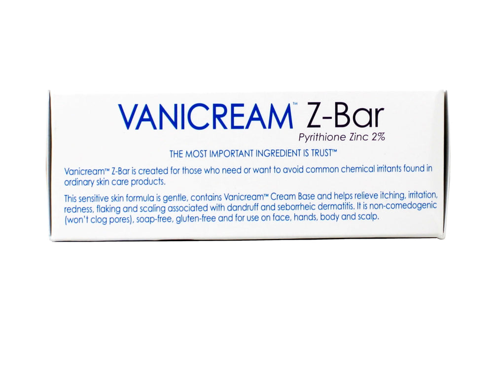 Vanicream Z-Bar used on face for a fragrance-free cleanse.