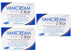 Vanicream Z-Bar Pack of 3 bars displayed for sensitive skin care.