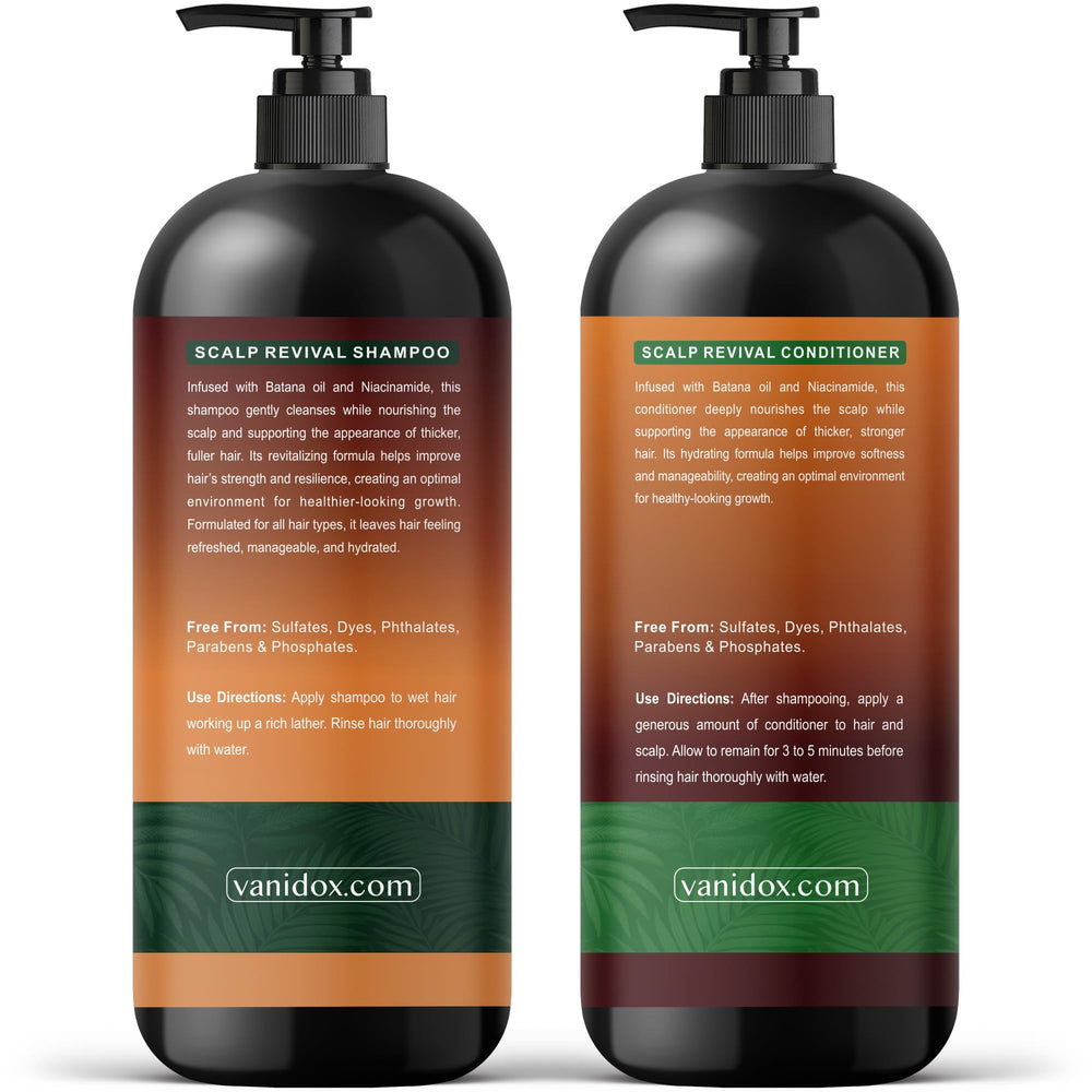 VANIDOX bathroom shelf display with shampoo and conditioner set for daily use