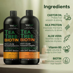 VANIDOX biotin and collagen ingredients scene suggests nourishing hair health