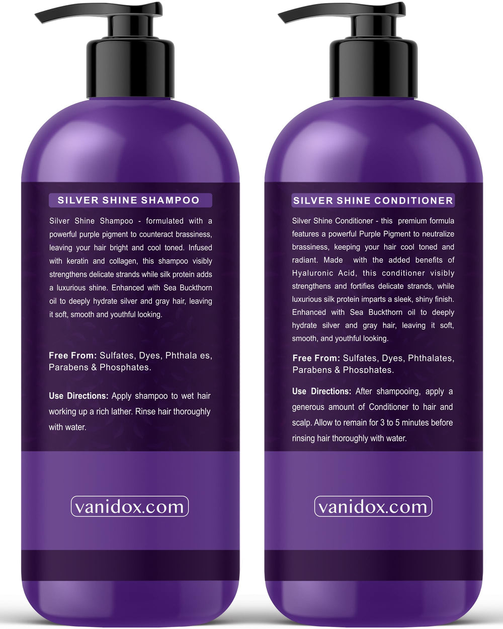Vanidox color-safe neutralizing closeup—brassiness reduction for vibrant cool hues.