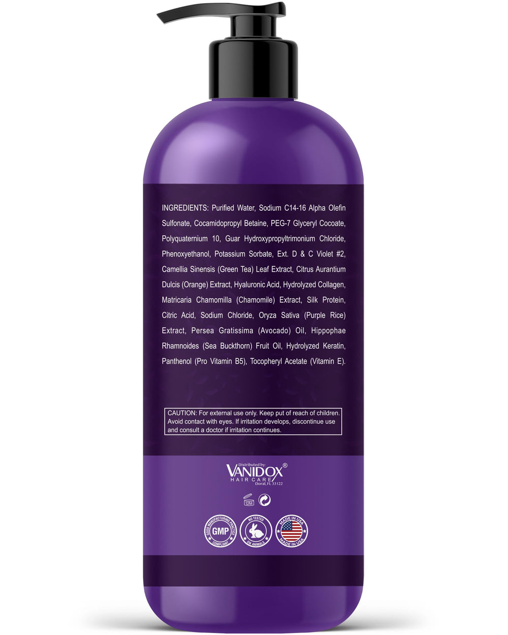 VANIDOX finished hair shows silky softness and bright cool tones.
