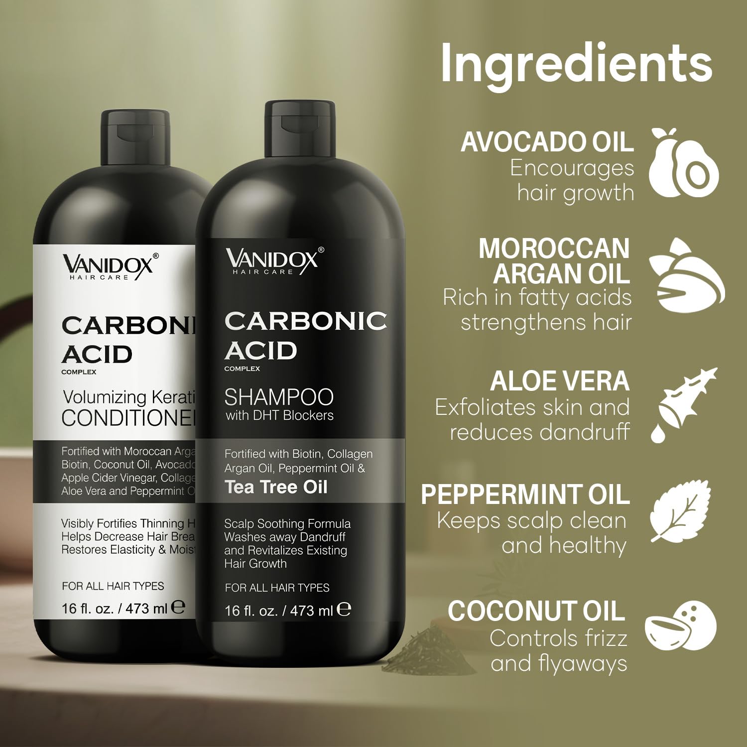 VANIDOX scalp nourishment scene highlighting healthier scalp routine.