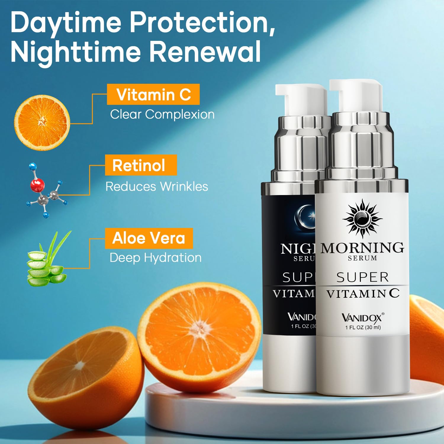 VANIDOX ingredients ferulic and green tea for antioxidant support