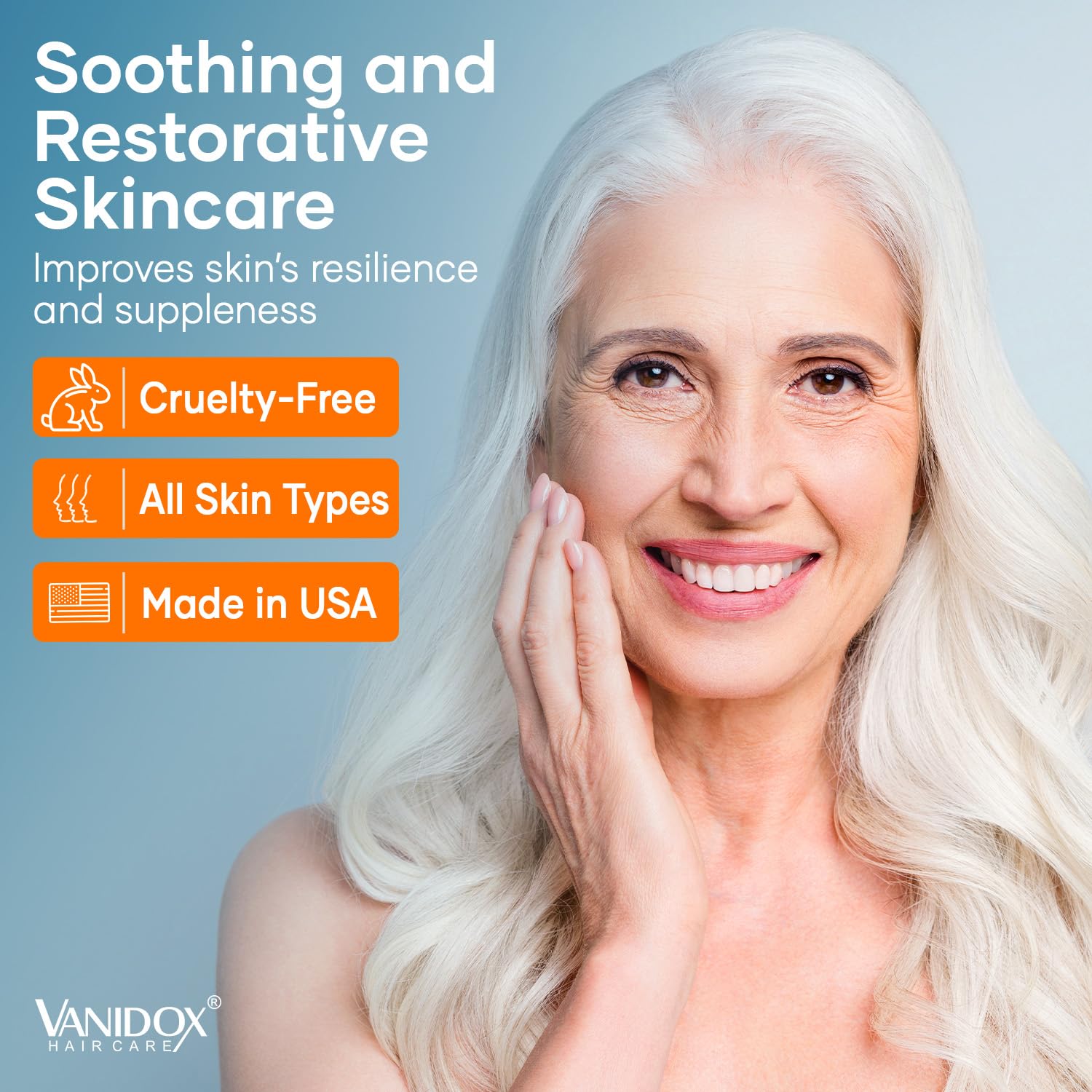 VANIDOX morning serum usage focusing on hydration and protection