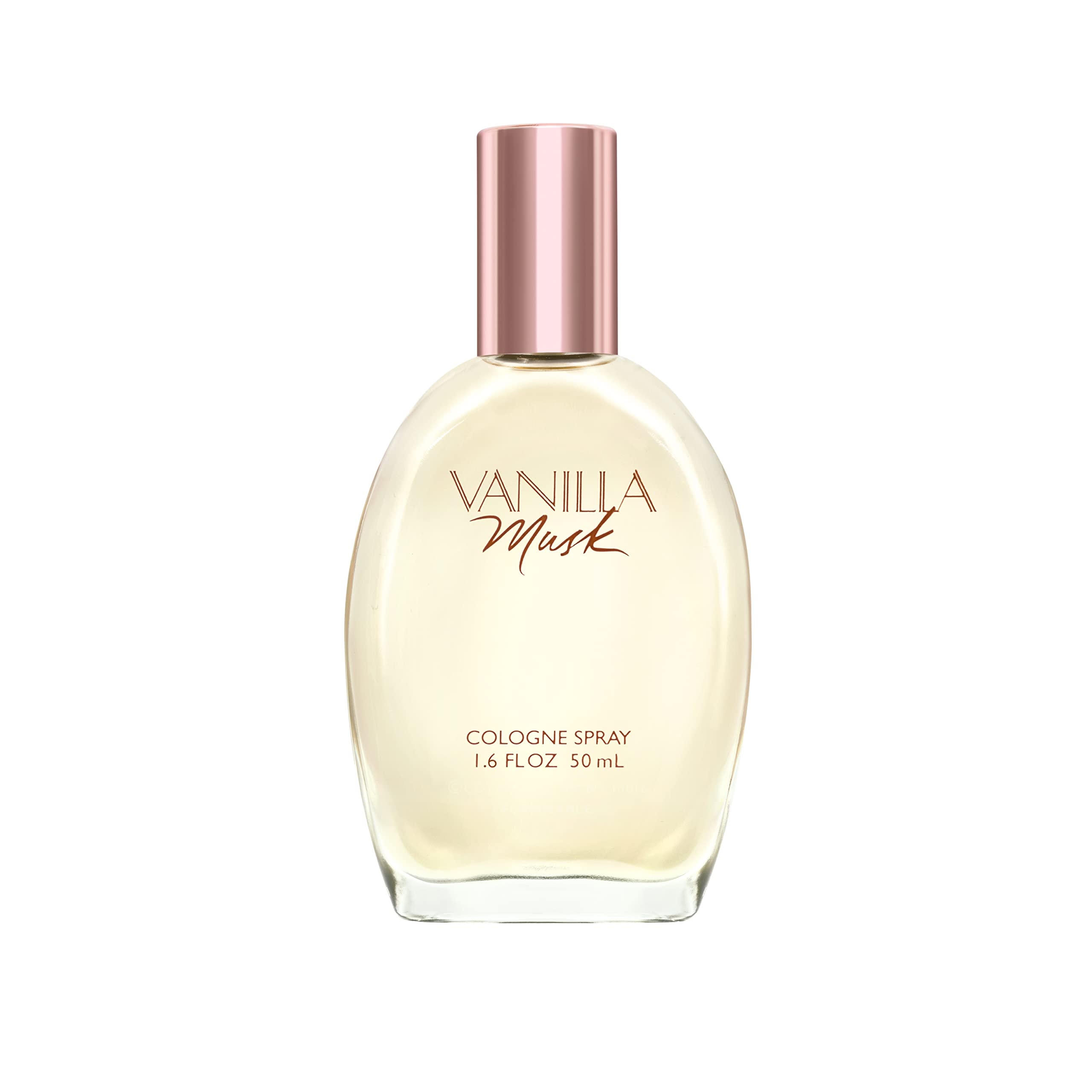 Vanilla Musk Cologne Spray bottle closeup for daily warm vanilla mood.