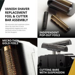 Vanish foil head installation demonstrates simple replacement for consistent shave comfort.