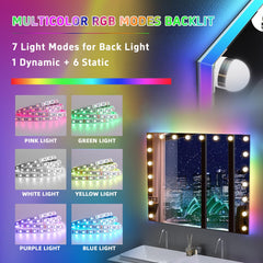 VANITII Global vanity mirror dimmable controls allow tailored brightness for tasks.