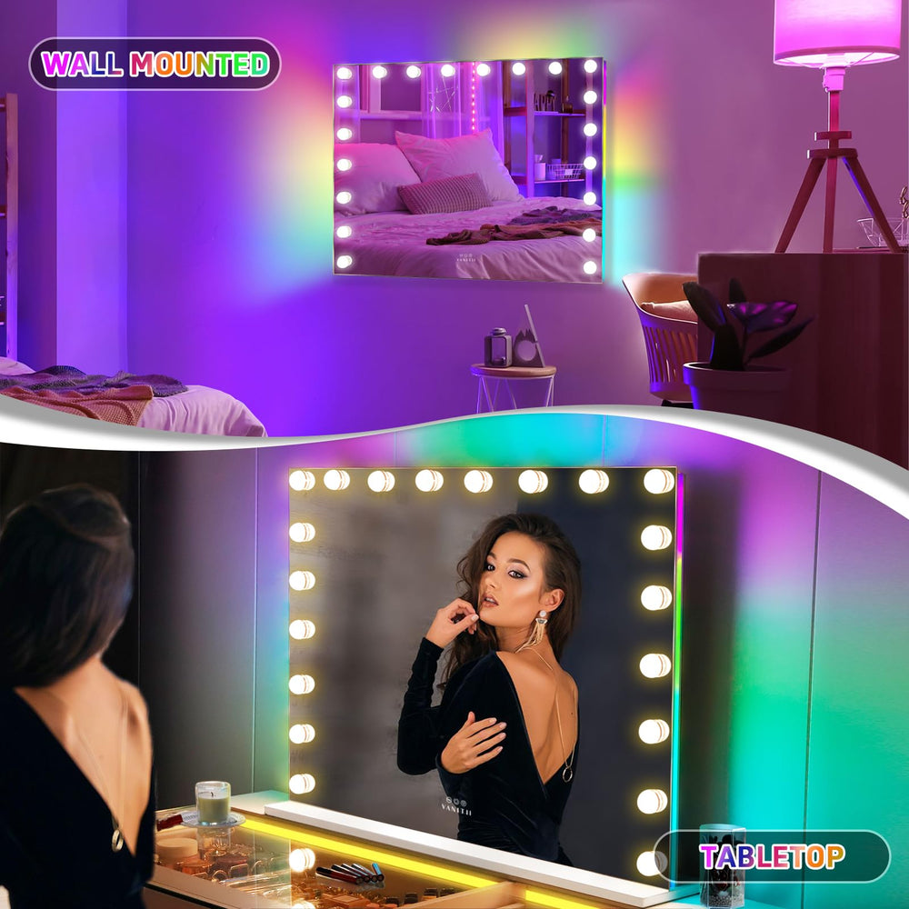 VANITII Global vanity mirror front light reveals true skin tones for daytime routines.