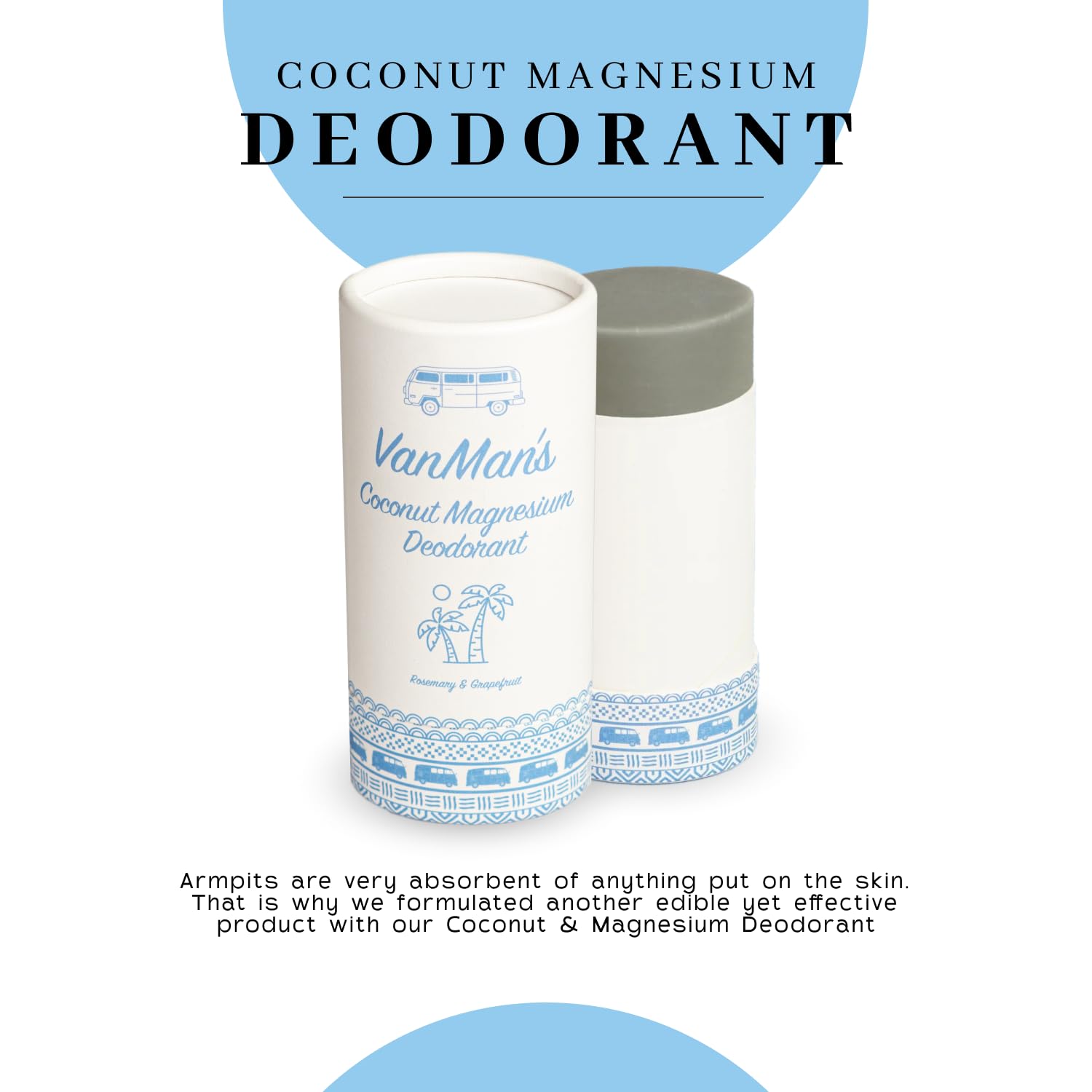 VanMan non-antiperspirant odor control uses natural ingredients.
