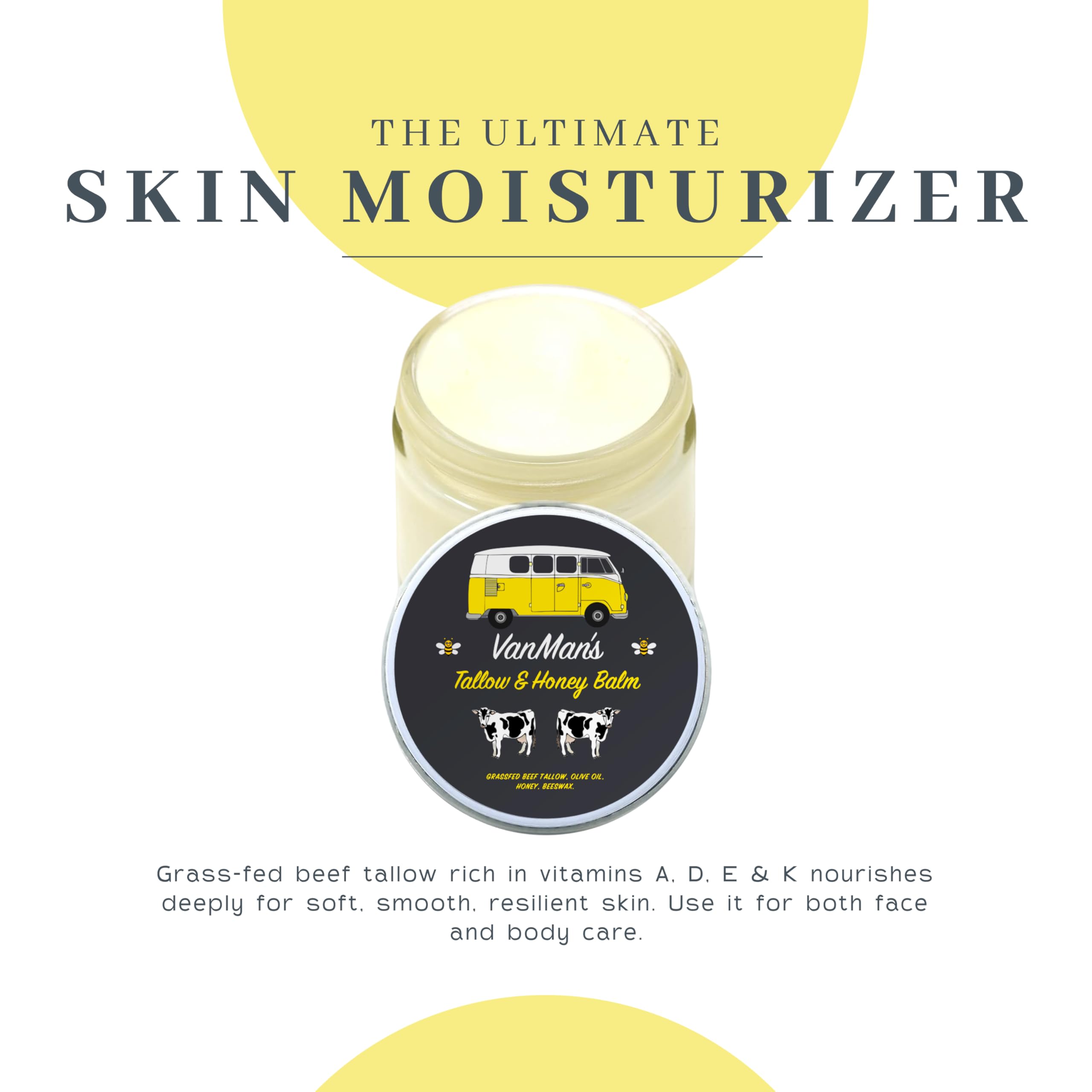 Vanman's balm on the face application showcases easy dab-and-massage for a hydrated, soft look.