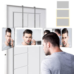 Vanmirr rechargeable 3-way mirror front view for portable grooming at home or travel.