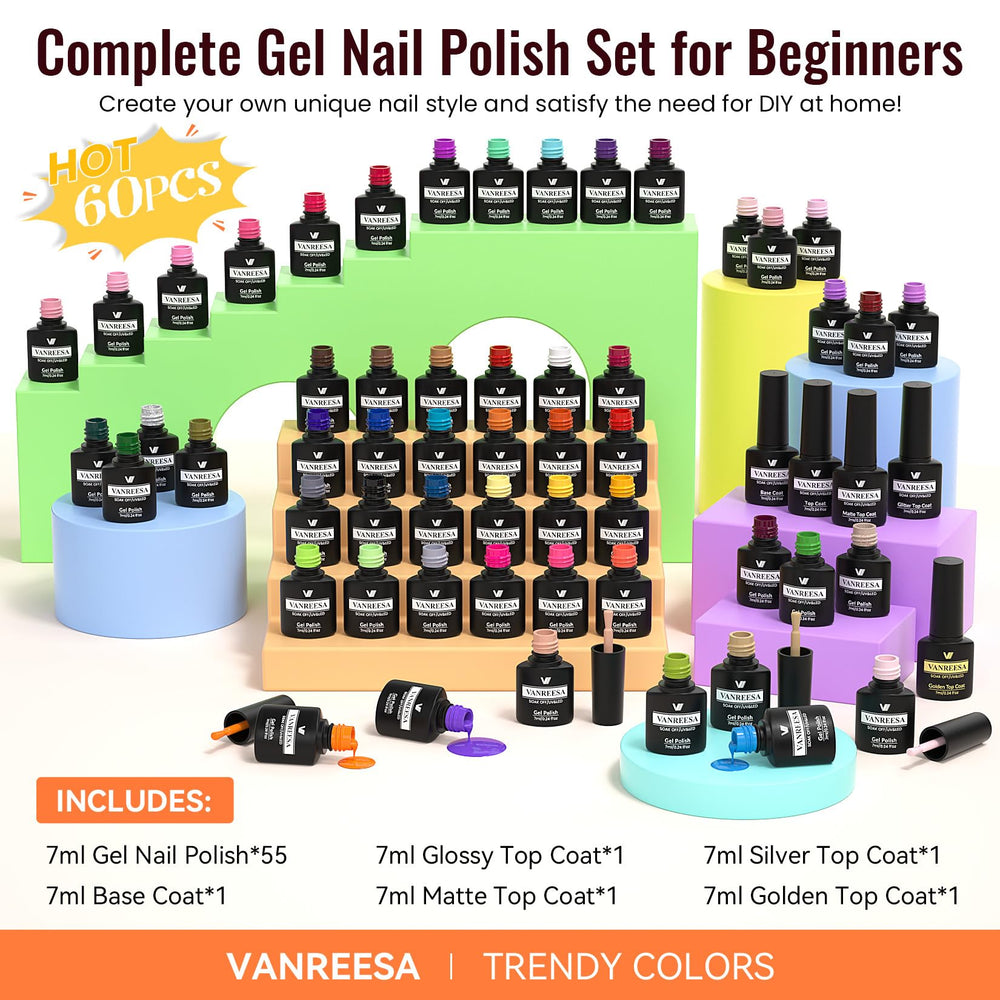 VANREESA beginner-friendly application guide included for smooth, confident manicures.
