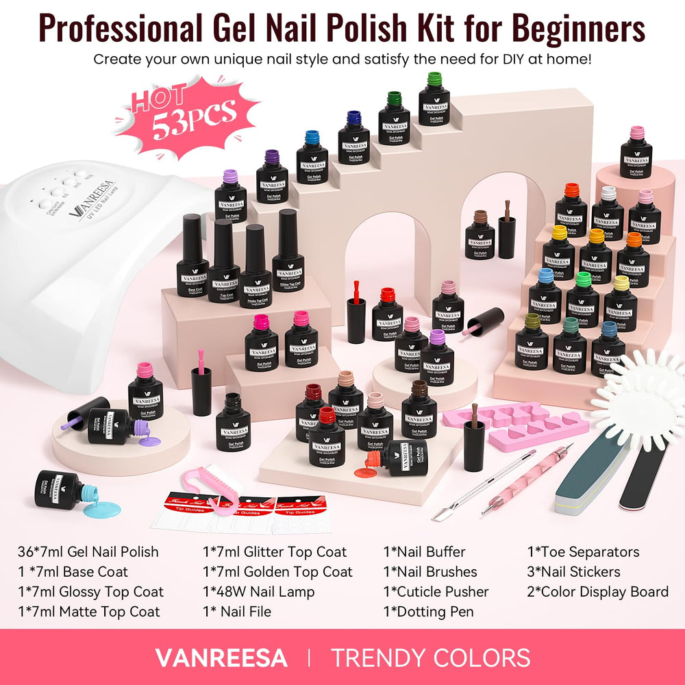 Vanreesa color display boards help coordinate shades before application.
