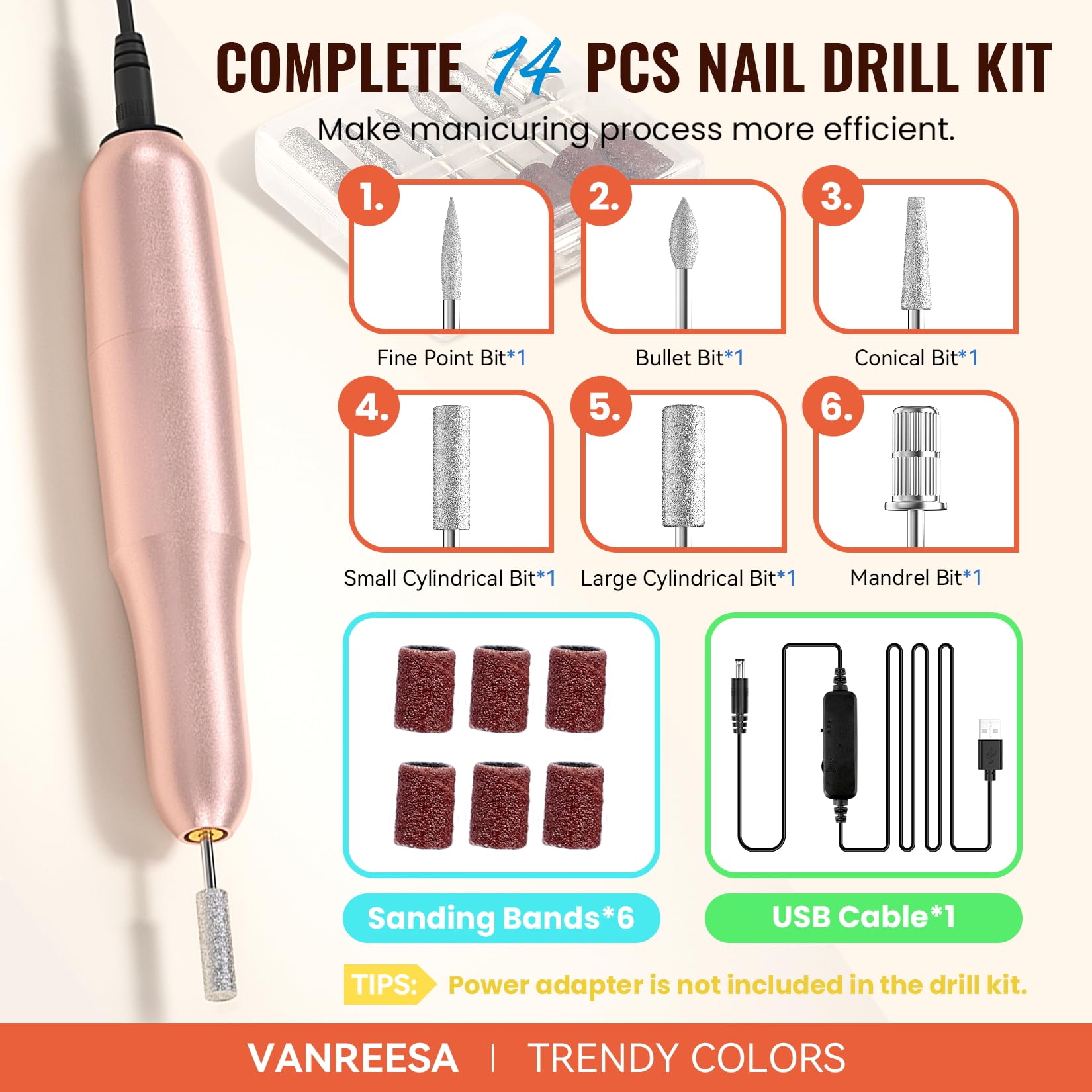 VANREESA color palette display board selects shades quickly