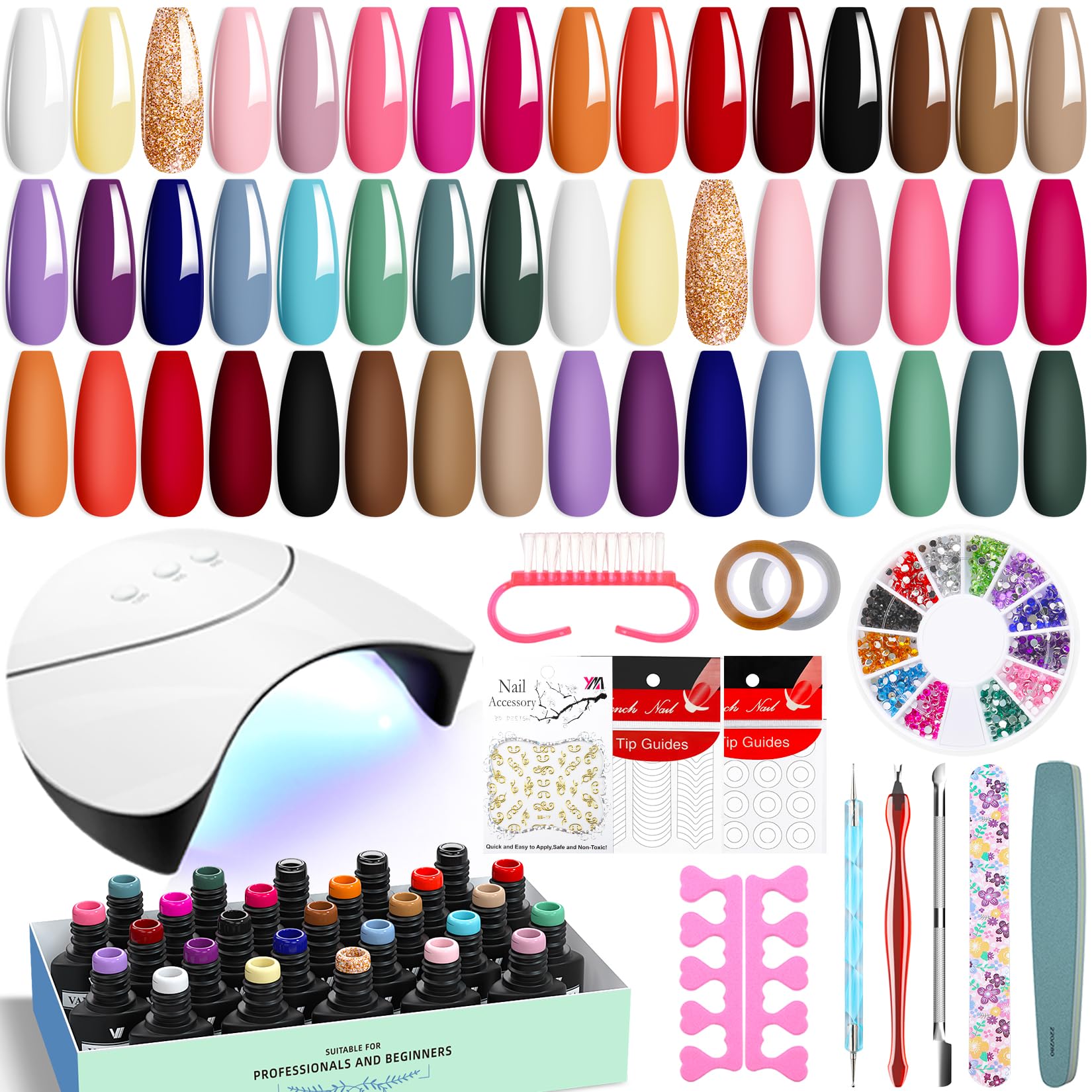 VANREESA gel nail polish kit box for at-home manicure