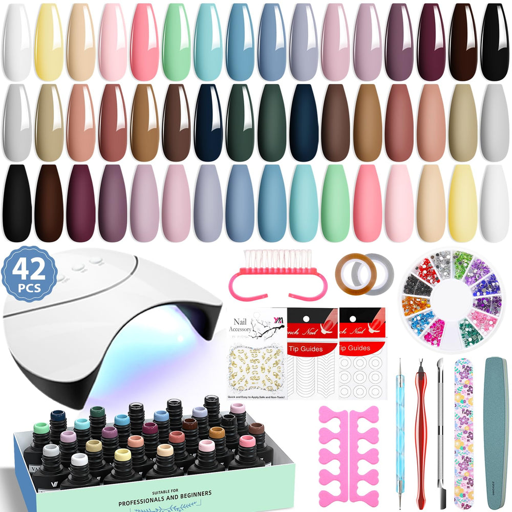 VANREESA gel nail polish kit cover image shows a complete home manicure set for beginners.