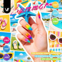VANREESA glossy top coat 7ml delivers high shine and durable protection.
